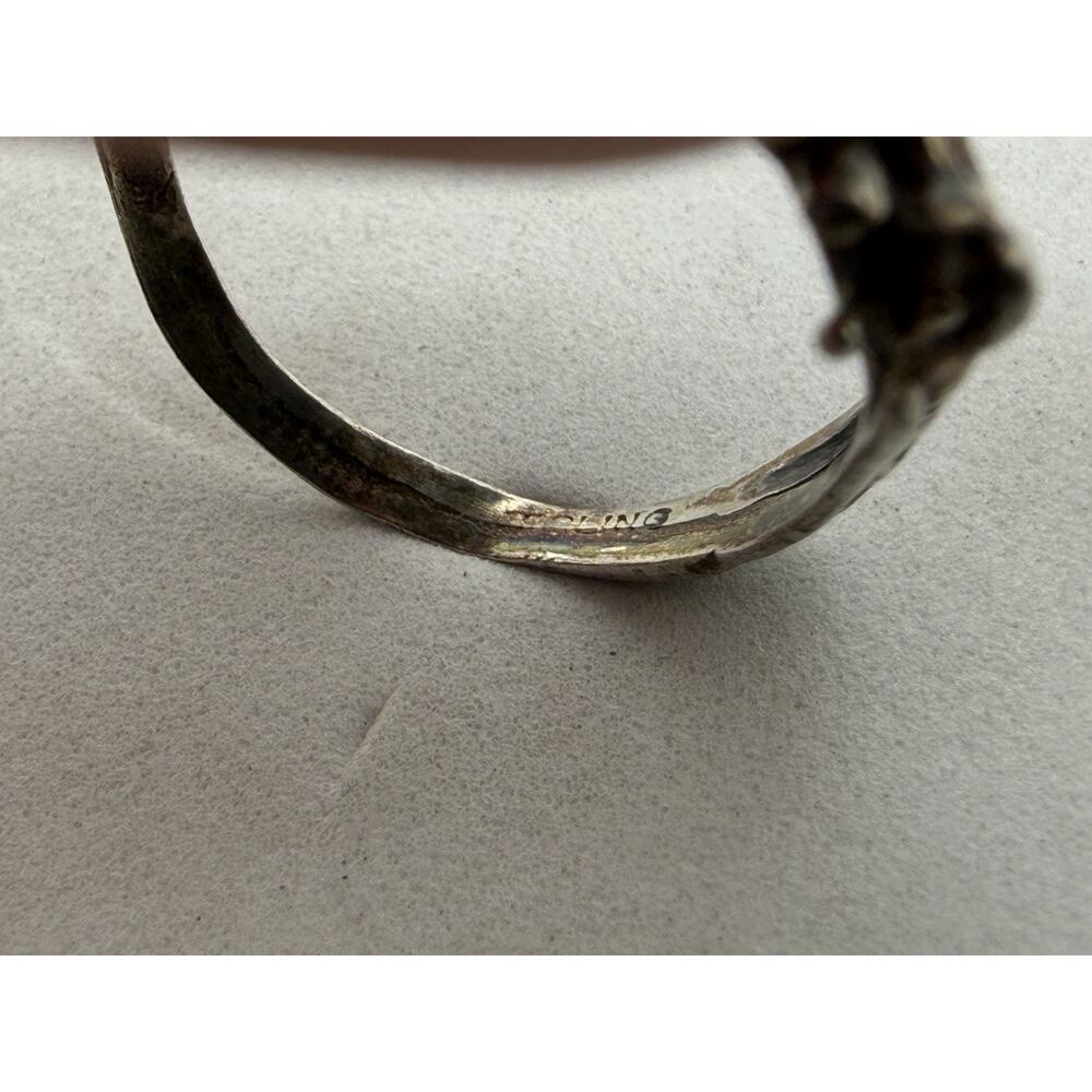 925 Sterling Silver Safari Animal Ring Lion Elephant Giraffe Zebra Size 8 - Picture 8 of 8